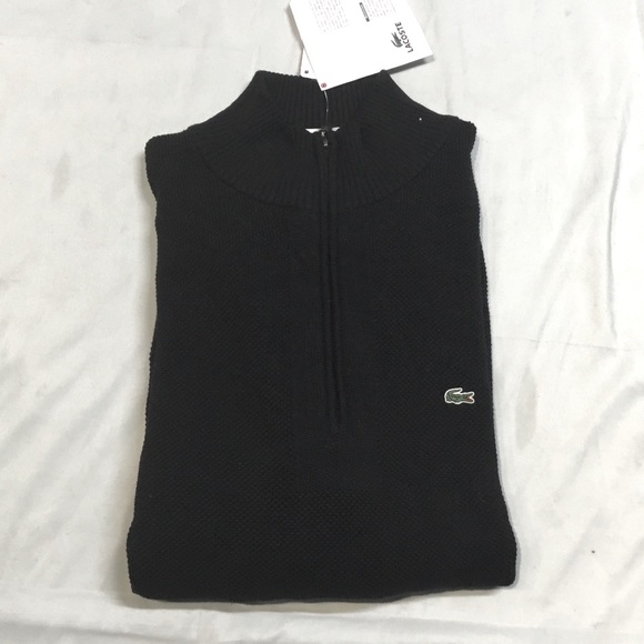 NWT Lacoste Men’s Knitwear Quarter Zip Sweater